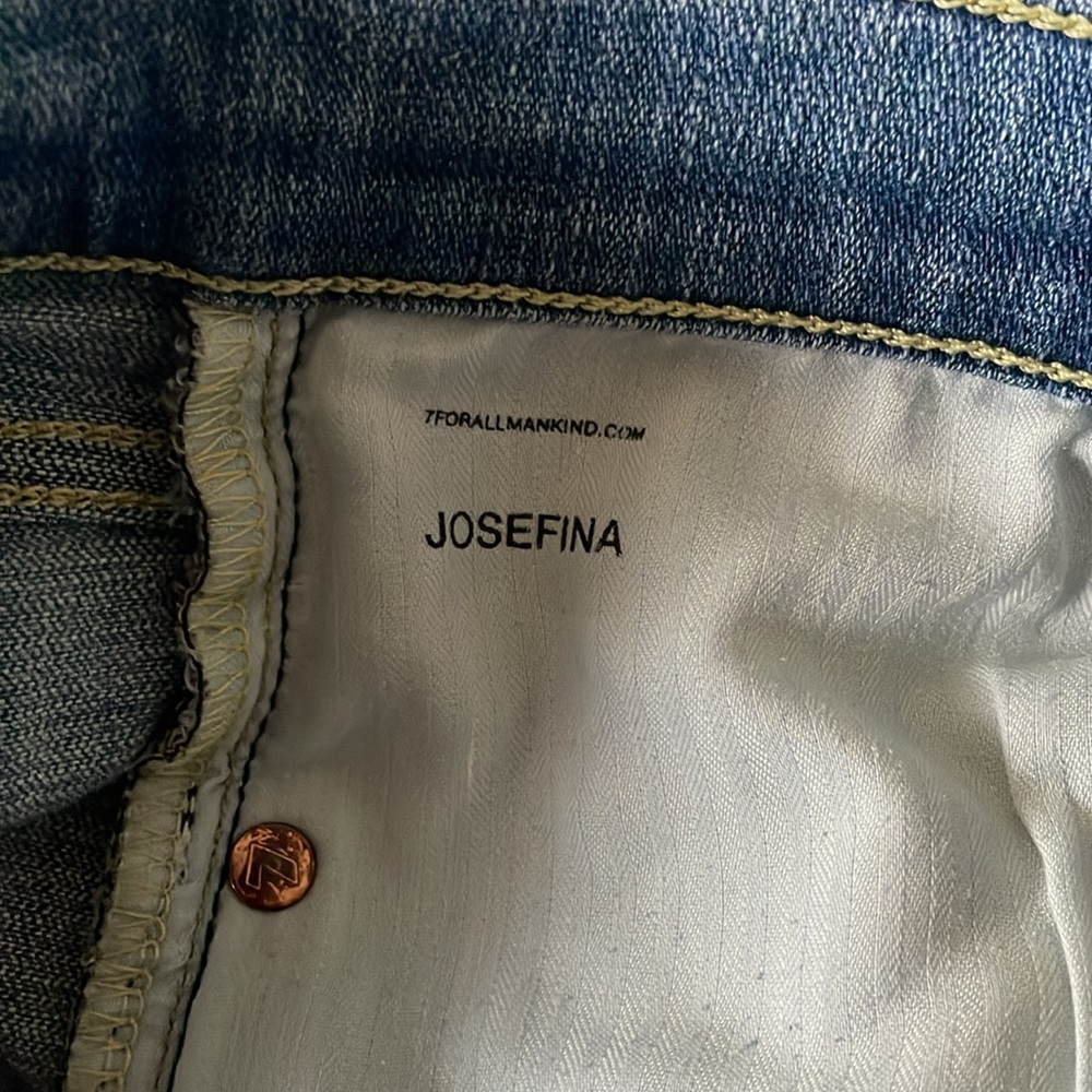 7‎ For All Mankind Josefina Size 25 94% Cotton - Picture 5 of 9